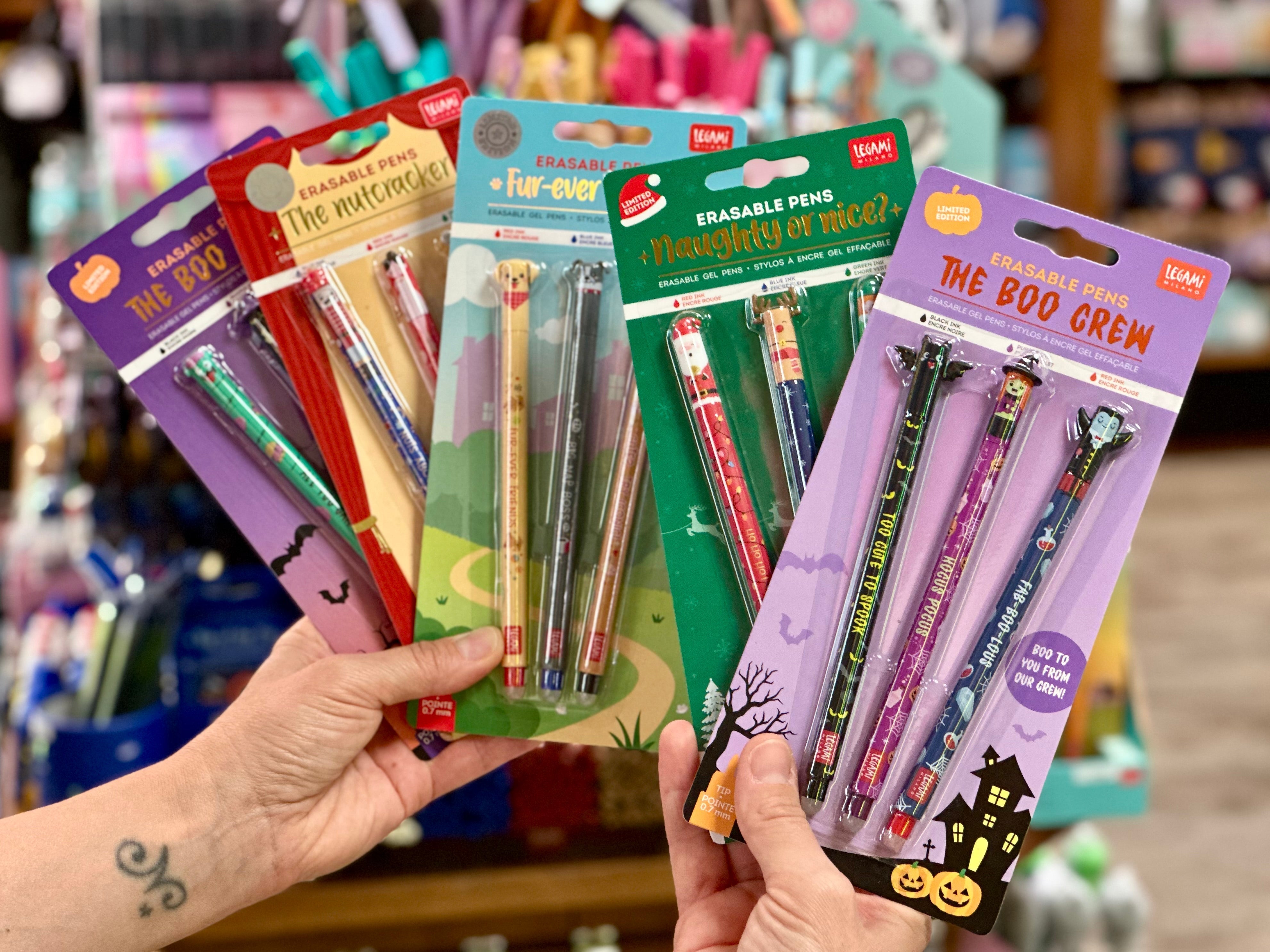 Penne cancellabili Legami da collezione: la guida alle Limited Edition, blister, rarità e valori di mercato.