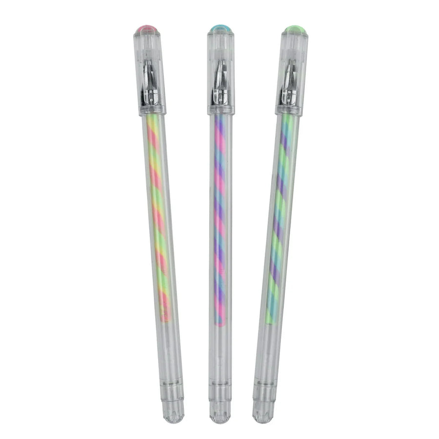 SET DI 3 PENNE GEL MULTICOLORE - TWIST PEN