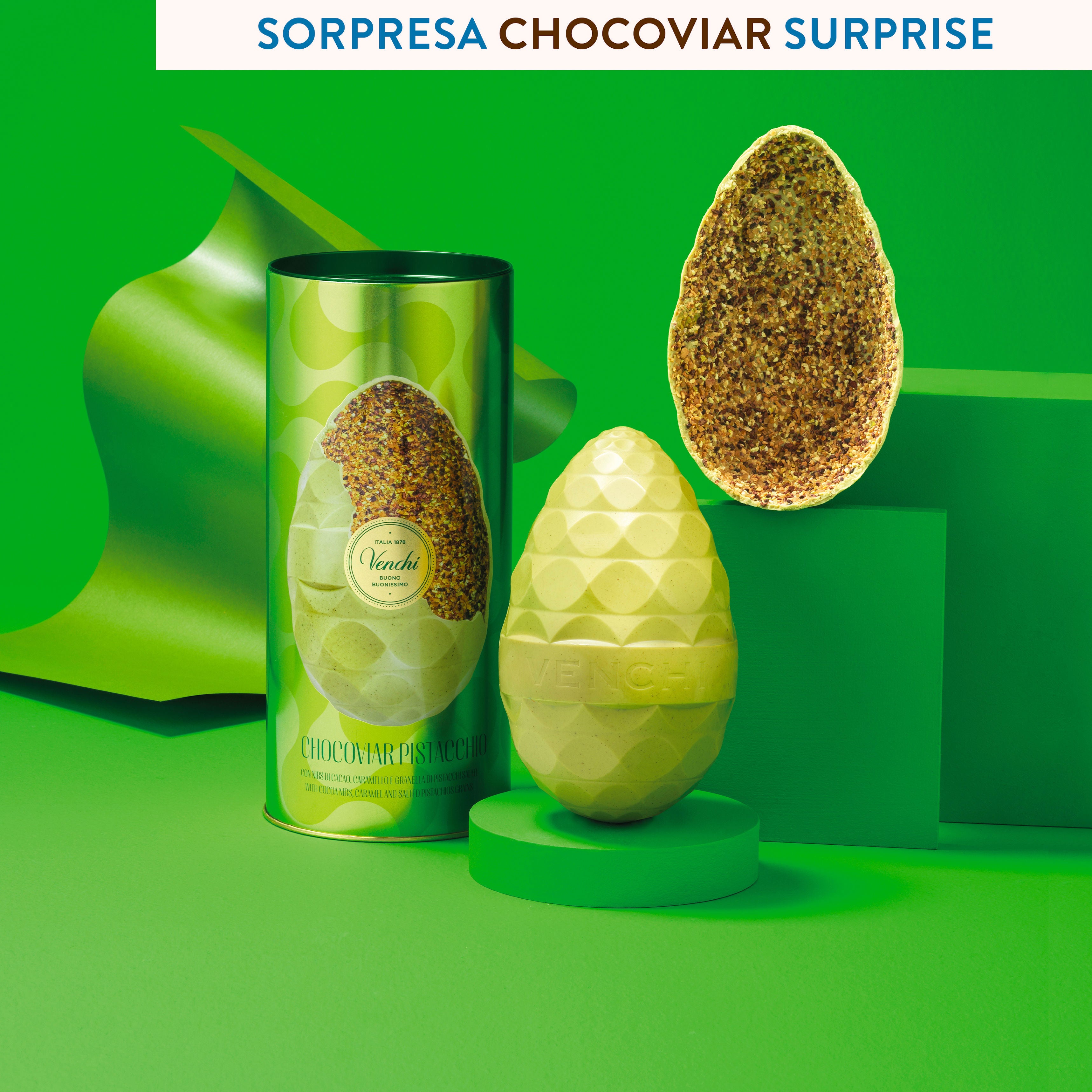 UOVO VENCHI LATTA CHOCOVIAR PISTACCHIO 330G
