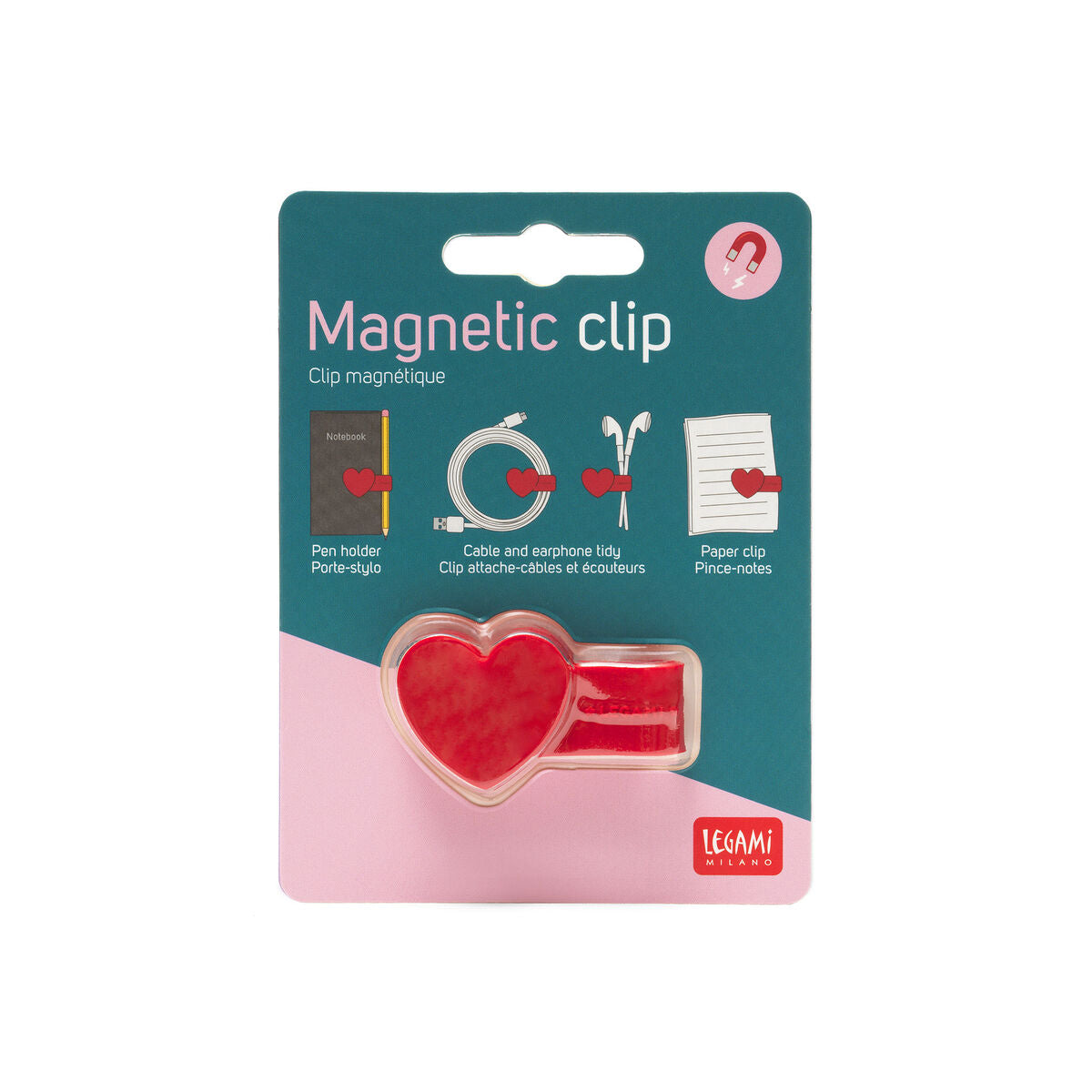 clip magnetica cuore