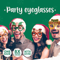 PARTY EYEGLASSES SET 8 OCCHIALI NATALIZI