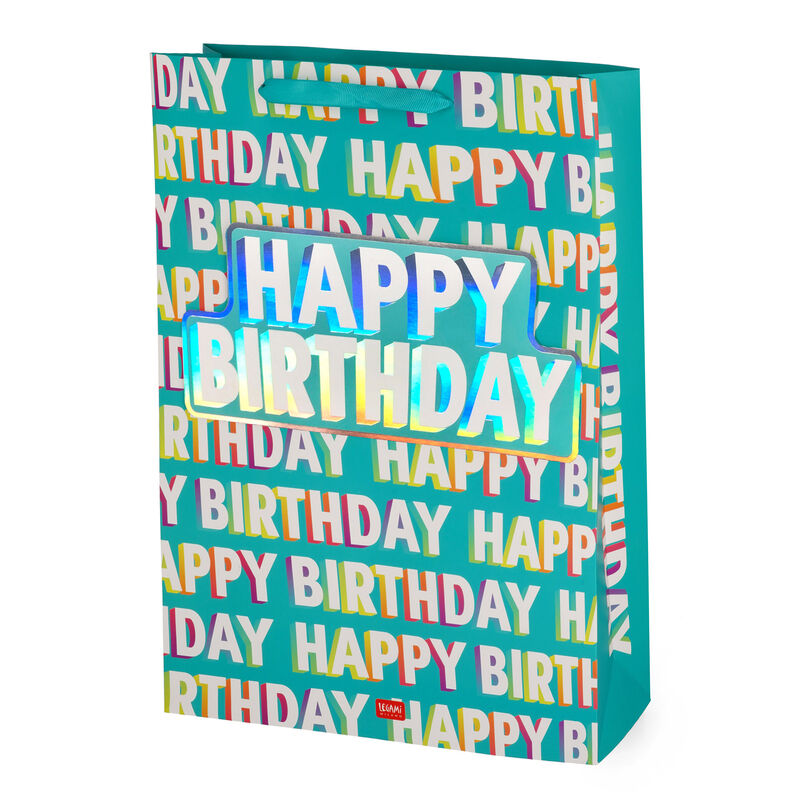 sacchetto regalo - gift bag x-large happy birthday