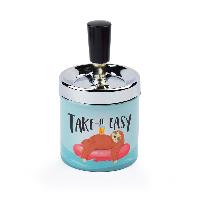 posacenere con pulsante - shake your butts bradipo