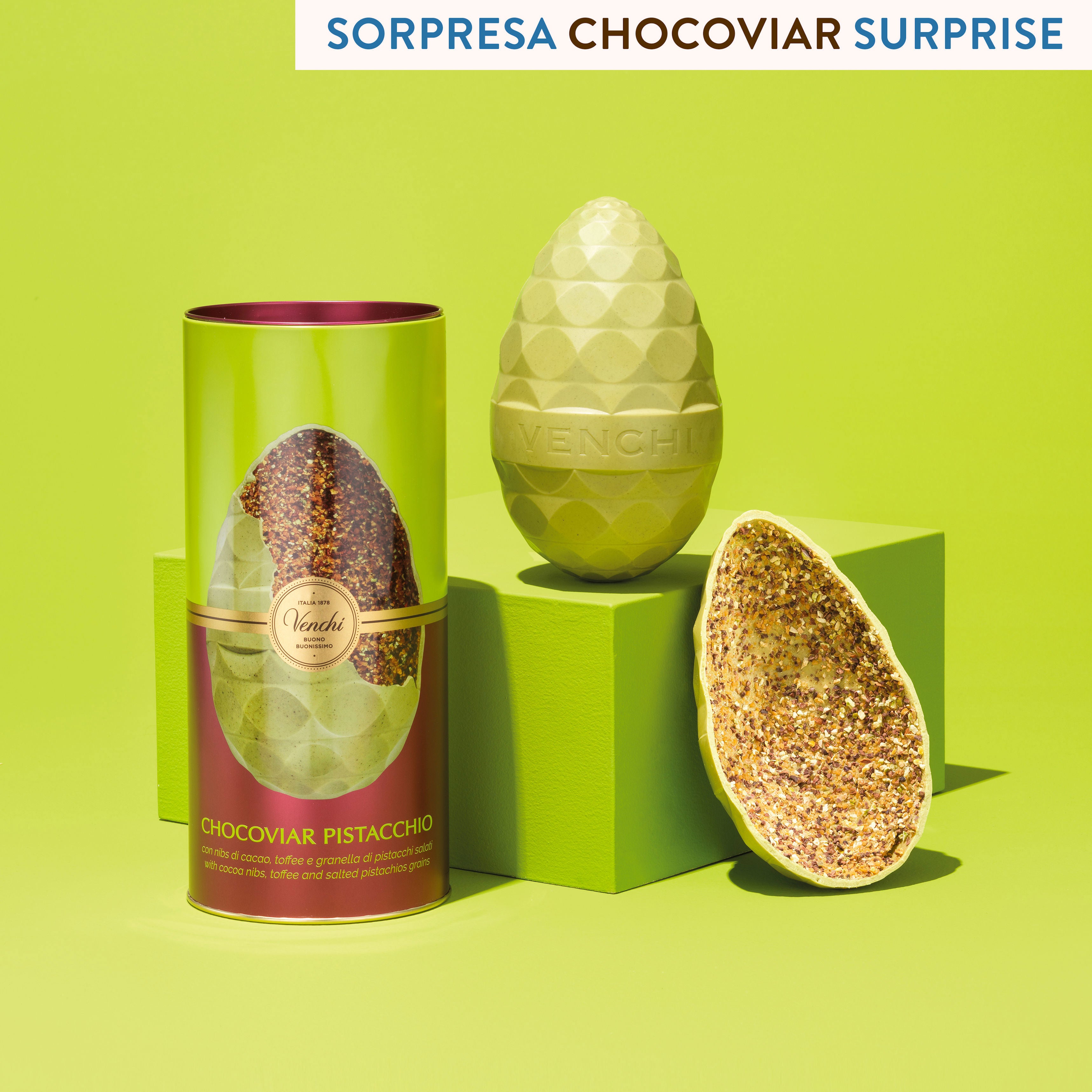 UOVO DI PASQUA VENCHI LATTA CHOCOVIAR PISTACCHIO