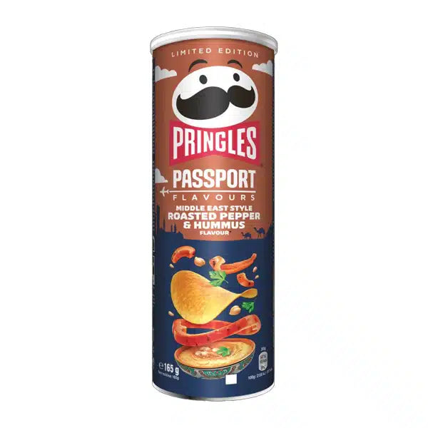 PRINGLES PASSPORT ROASTED PEPPER & HUMMUS