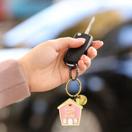 portachiavi metallo smaltato - what a key ring! house