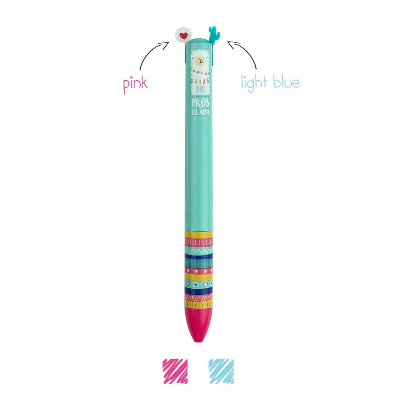 PENNA A SFERA A DUE COLORI - CLICK & CLACK LAMA