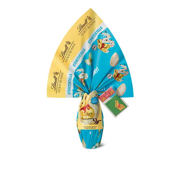 UOVO DI PASQUA LINDT GOLD BUNNY STRACCIATELLA