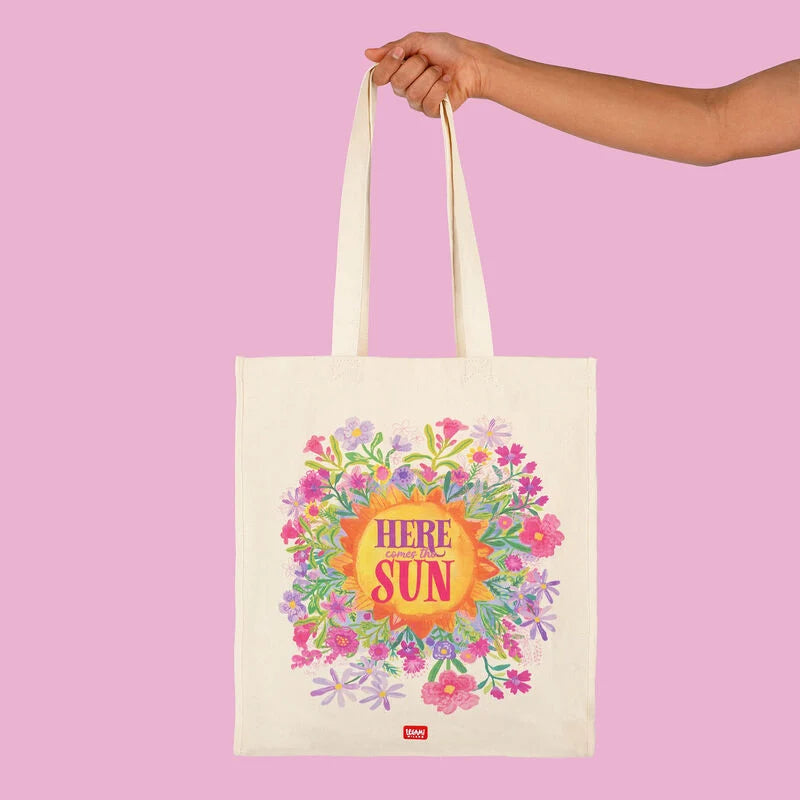 borsa in cotone - tote bag sunflower