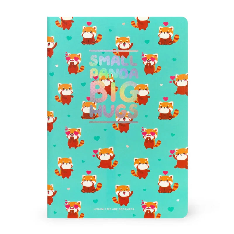 quaderno a righe medium red panda
