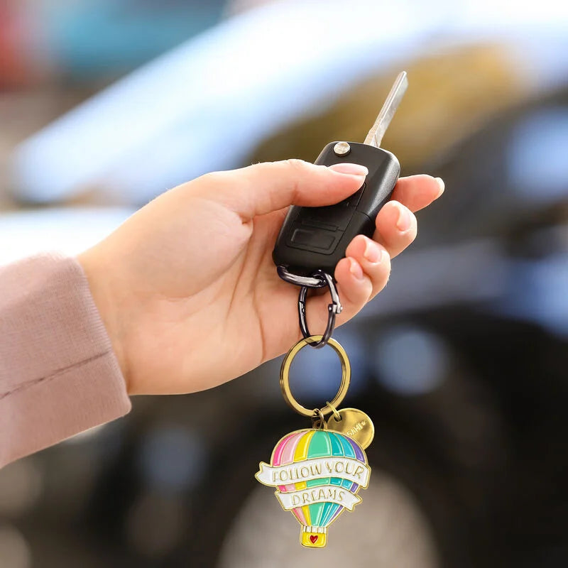 portachiavi metallo smaltato - what a key ring! air balloon