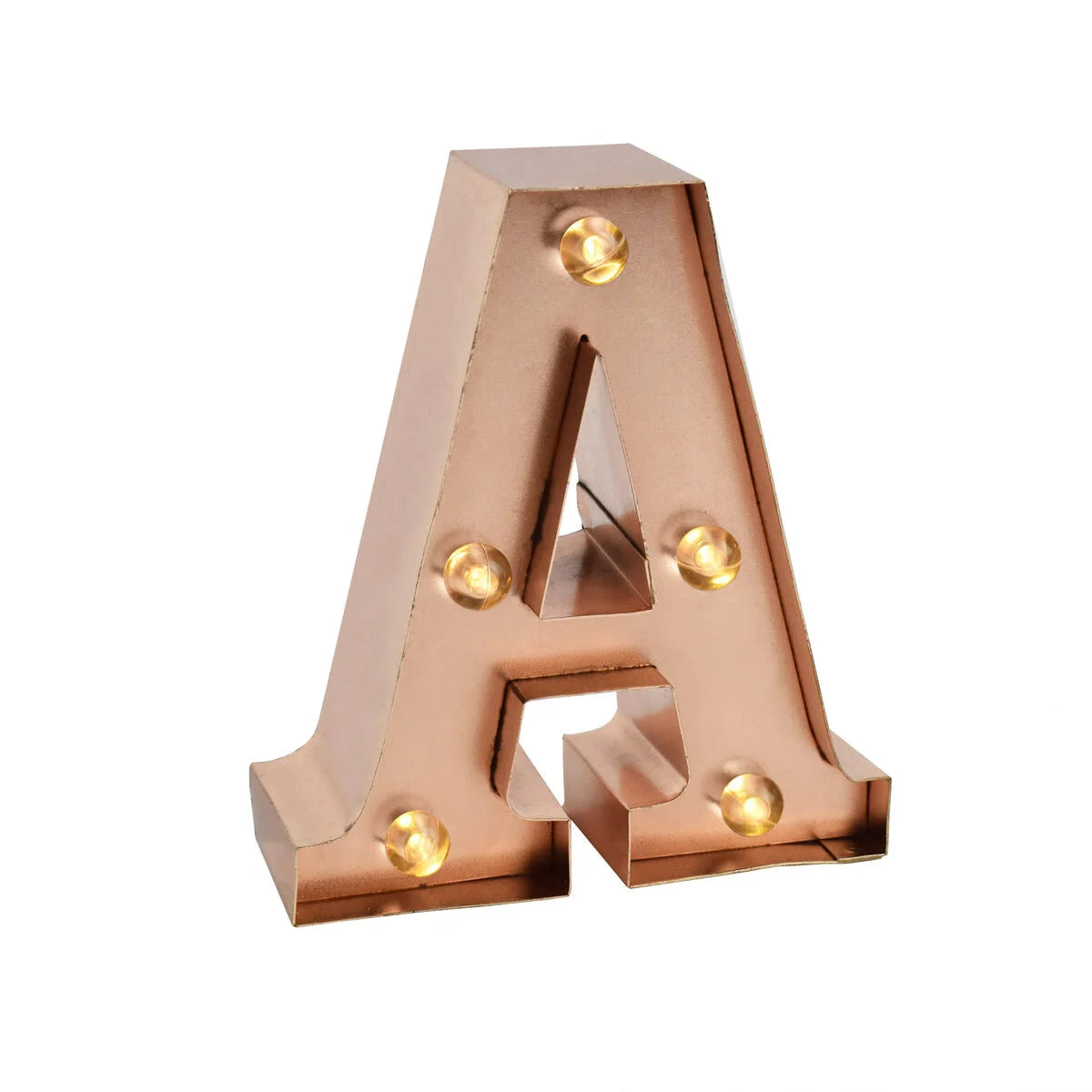mini lettera decorativa con luce - A