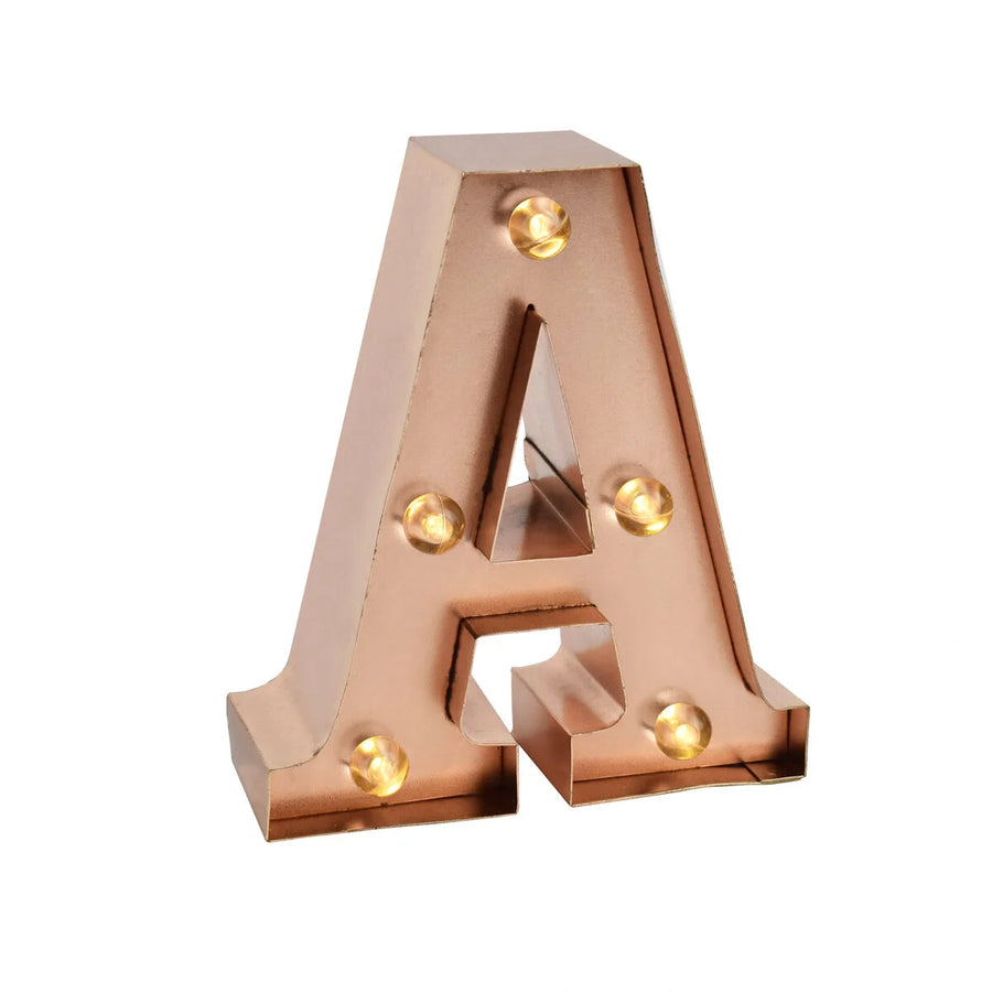 mini lettera decorativa con luce - A