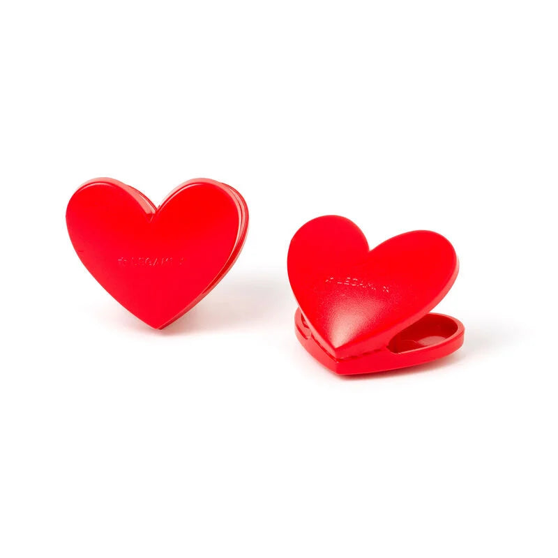 SET DI CLIP CHIUDI PACCO - BAG CLIPS CUORE