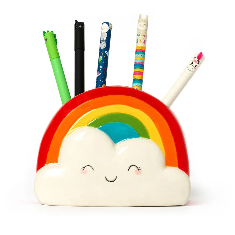 PORTAPENNE IN CERAMICA DESK FRIENDS RAINBOW