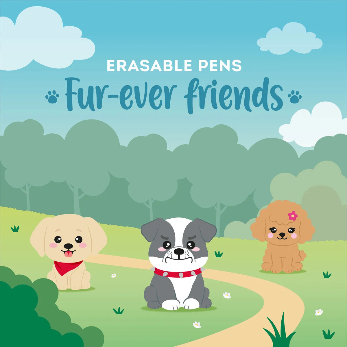 FUR-EVER FRIENDS  - SET 3 PENNE GEL CANCELLABILI