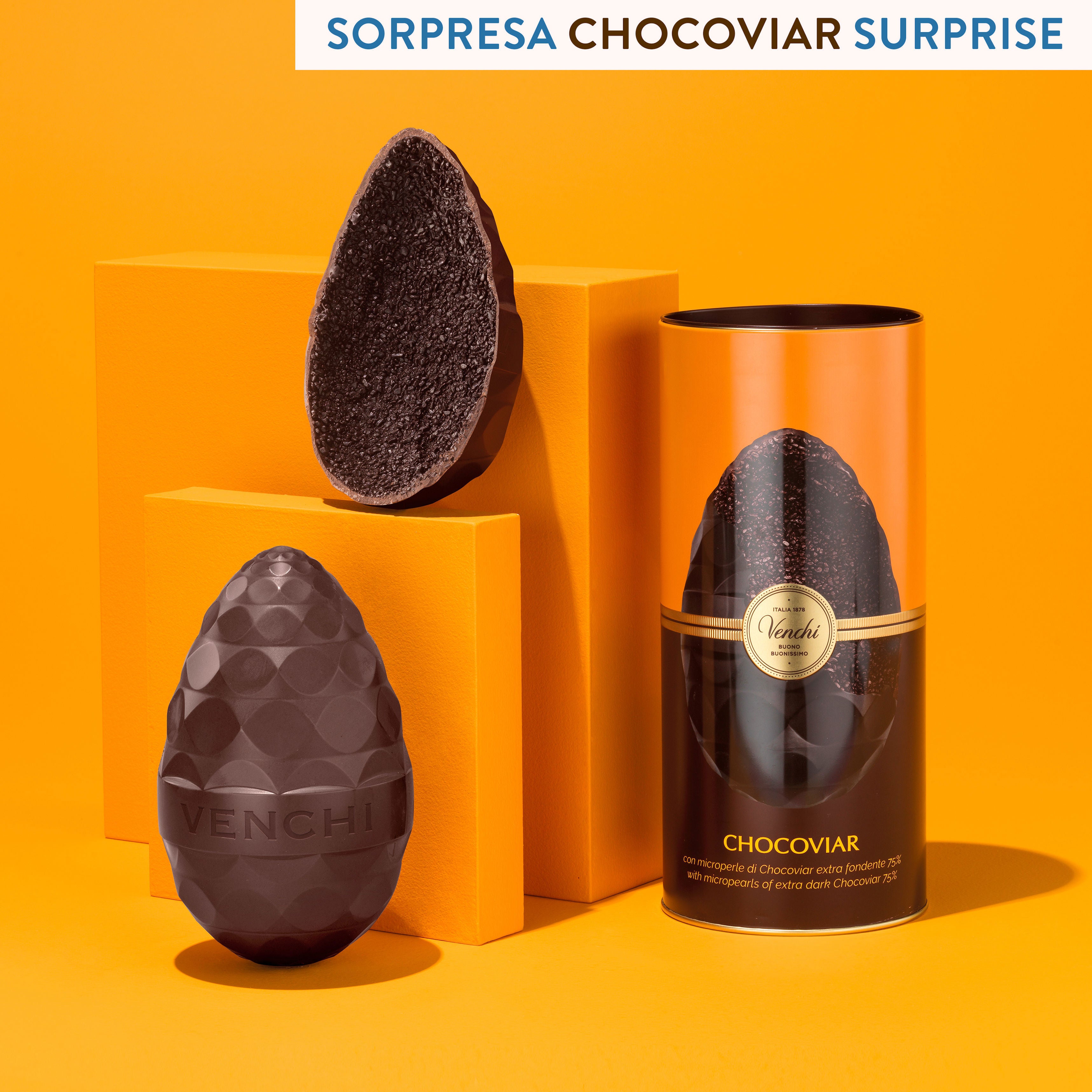 UOVO DI PASQUA VENCHI LATTA CHOCOVIAR 75%