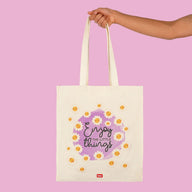 borsa in cotone - tote bag daisy