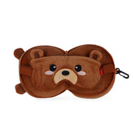 cuscino da viaggio con mascherina da notte - my travel buddy teddy bear