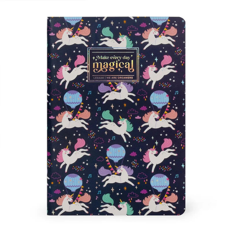 quaderno a righe medium unicorno
