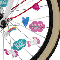 PIMP YOUR BIKE UNICORN SET 30 DECORAZIONI PER I RAGGI DELL BICICLETTA