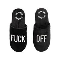 PANTOFOLE "FUCK OFF" NERO