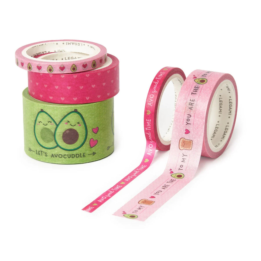 SET DI 5 NASTRI ADESIVI DI CARTA TAPE BY TAPE AVOCADO