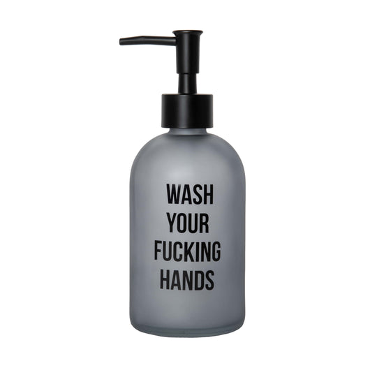 DISPENSER SAPONE "WASH YOUR FUCKING HANDS"