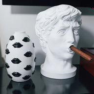 VASO MOUTH COLLECTION BLACK 22CM