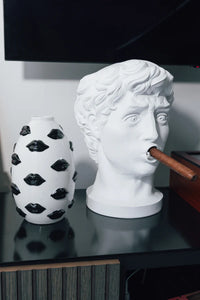 VASO MOUTH COLLECTION BLACK 22CM