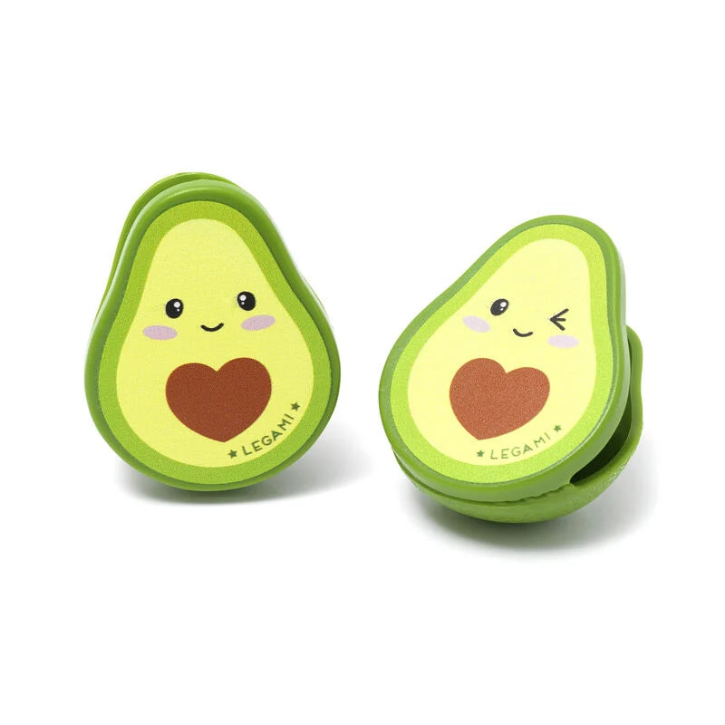 SET DI CLIP CHIUDI PACCO - BAG CLIPS AVOCADO