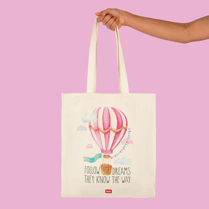 borsa in cotone - tote bag air balloon