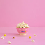 MELAMINE BOWL WITH PINK SMILEY PRINT