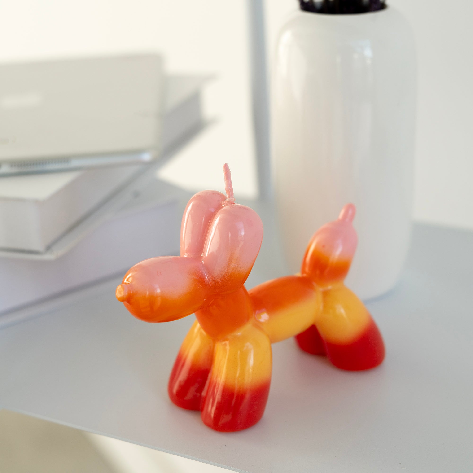 candela a cagnolino - balloon dog Helio Ferretti sunset