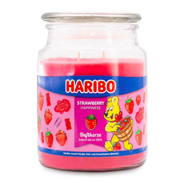 STRAWBERRY HAPPINESS - CANDELA PROFUMATA HARIBO 510GR.