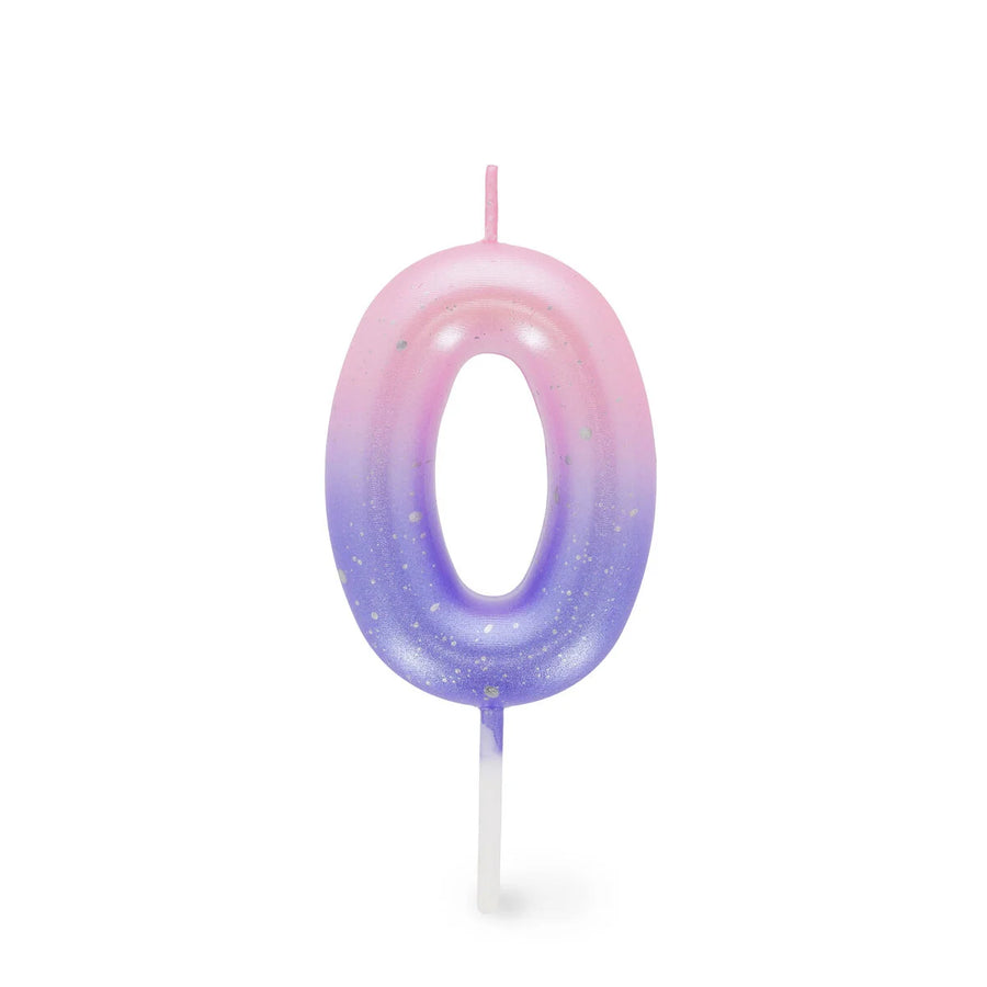 CANDELA PER TORTA - HAPPY BIRTHDAY CANDLE 0 PINK