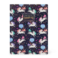 quaderno a righe large unicorno
