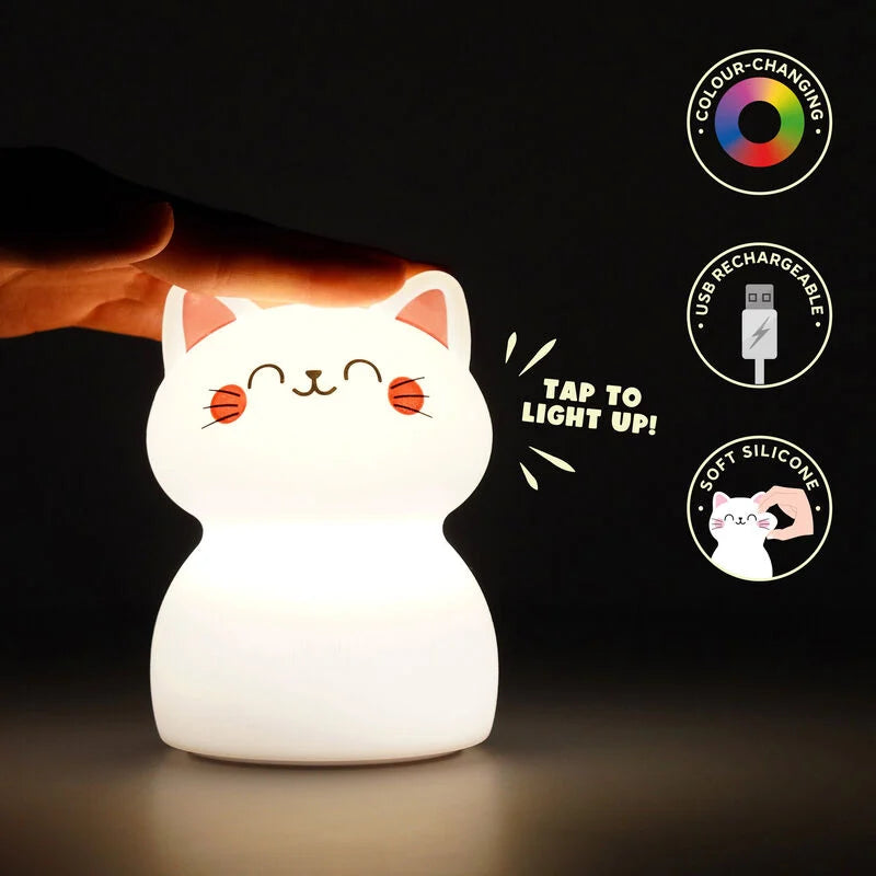 luce notturna ricaricabile - soft dreams kitty gatto