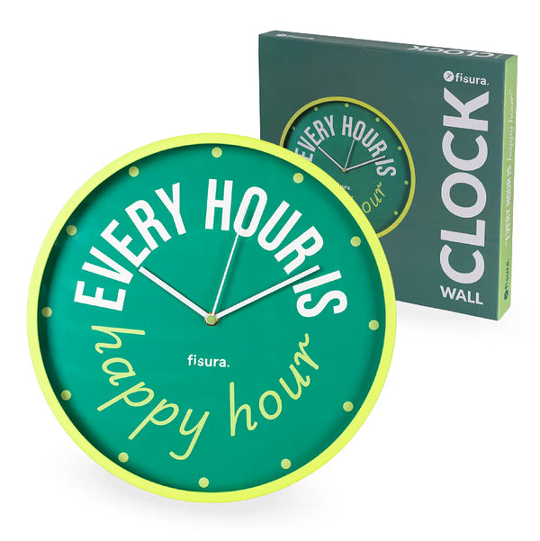 OROLOGIO DA PARETE "EVERY HOUR IS HAPPY HOUR"