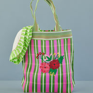 RECYCLED PLASTIC SHOPPING BAG FLOWER