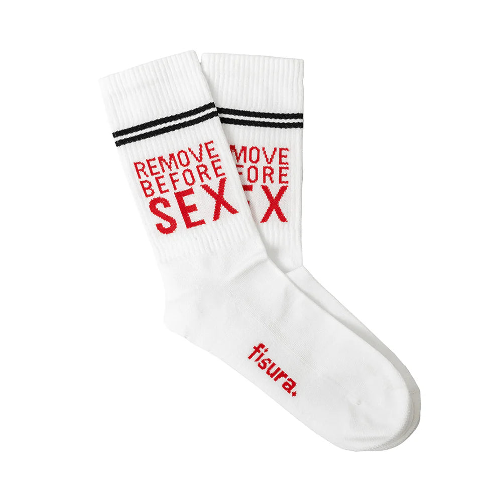 CALZE "REMOVE BEFORE SEX"