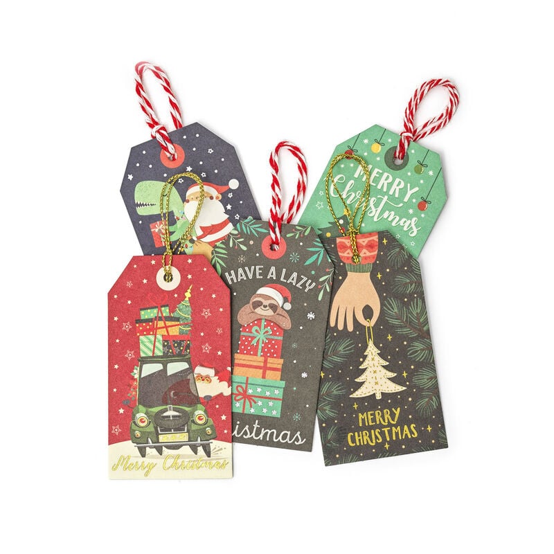 SET 1O ETICHETTE CHIUDIPACCO - GIFT TAGS