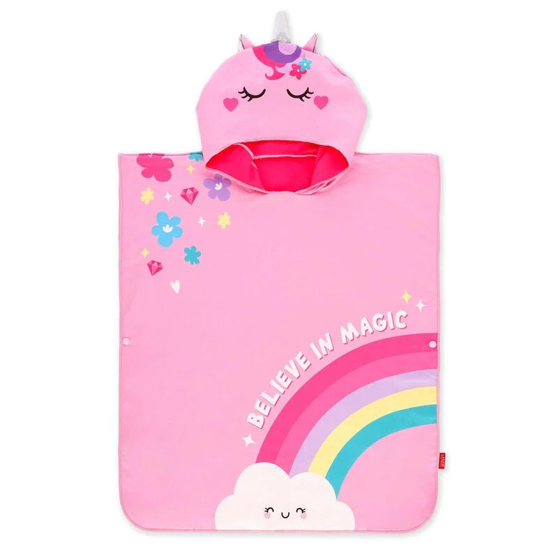 PONCHO ASCIUGAMANO PER BAMBINI UNICORN