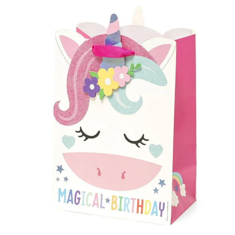 sacchetto regalo - gift bag medium unicorno