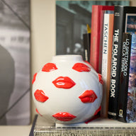 VASO MOUTH COLLECTION RED 12CM