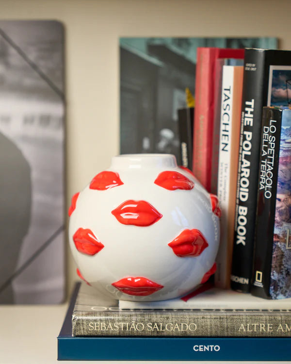 VASO MOUTH COLLECTION RED 12CM