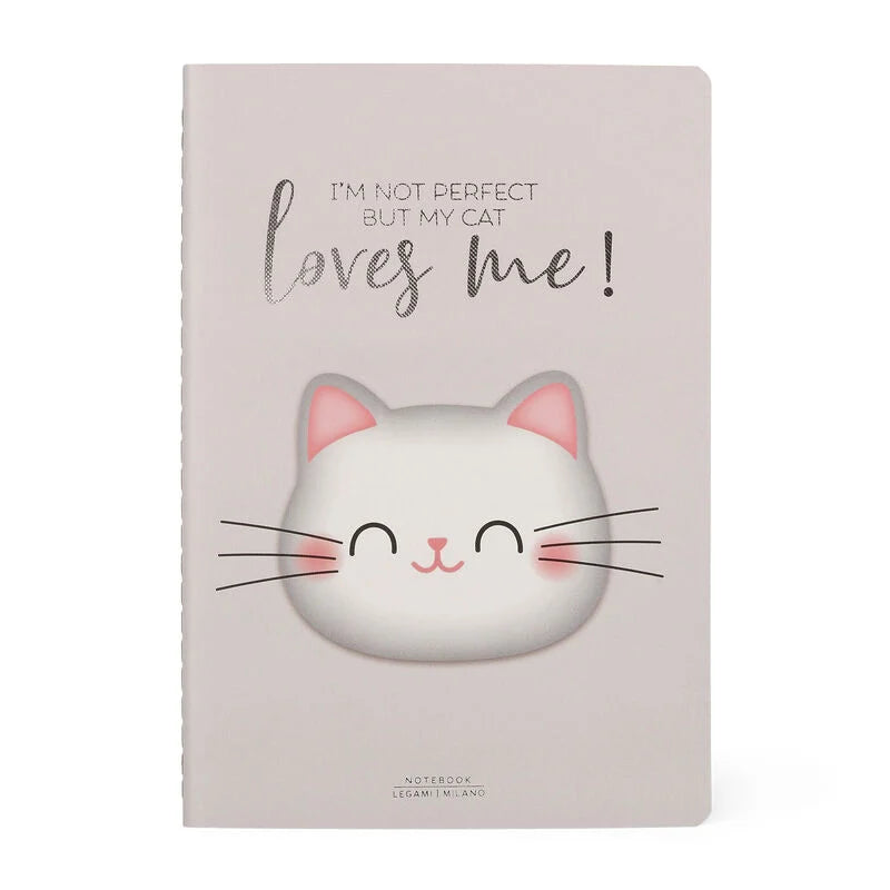 quaderno a righe medium kitty gatto