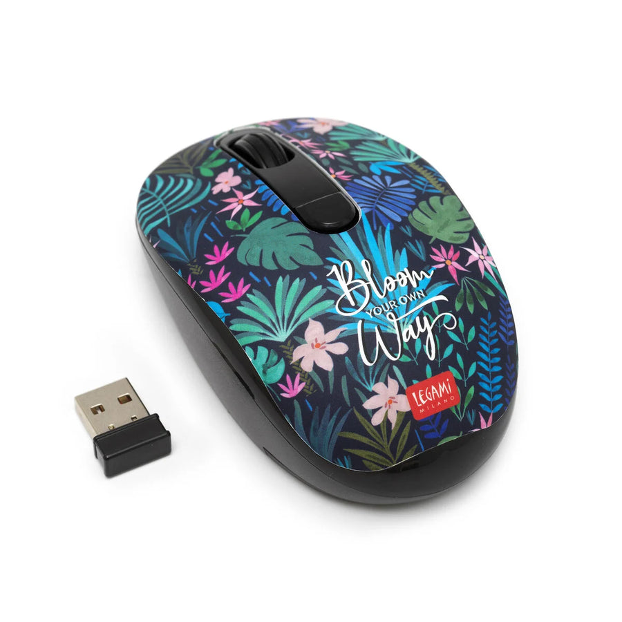 mouse wireless con ricevitore usb flora