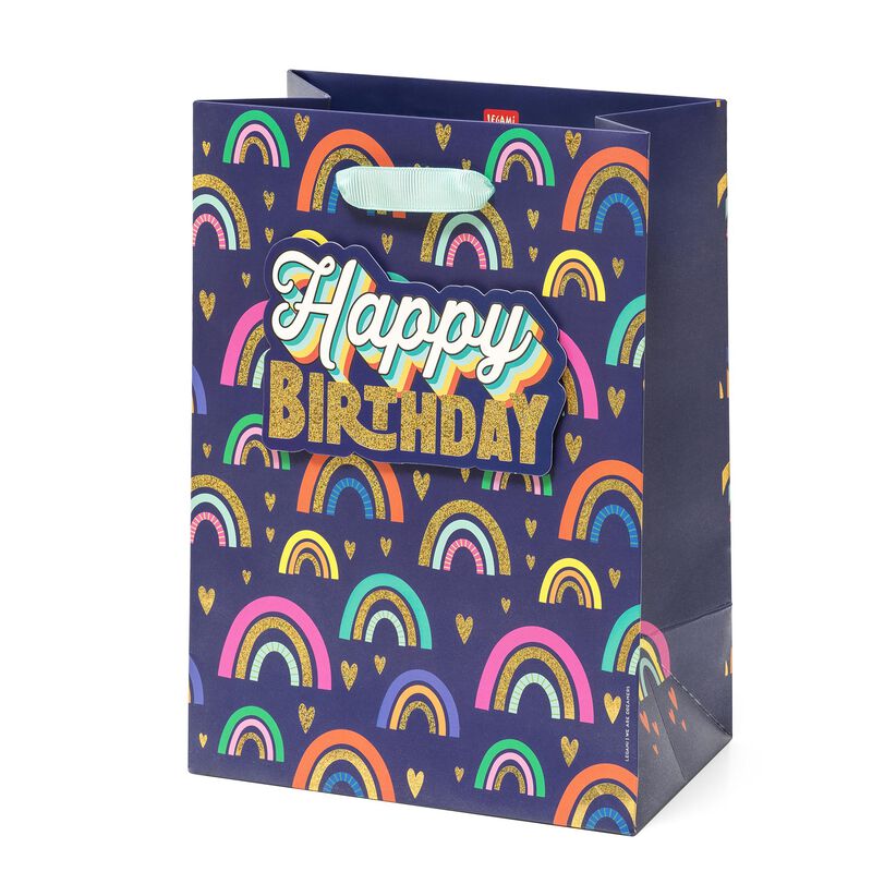 sacchetto regalo - gift bag large rainbow