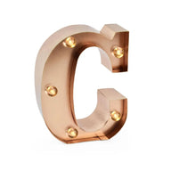 mini lettera decorativa con luce - C